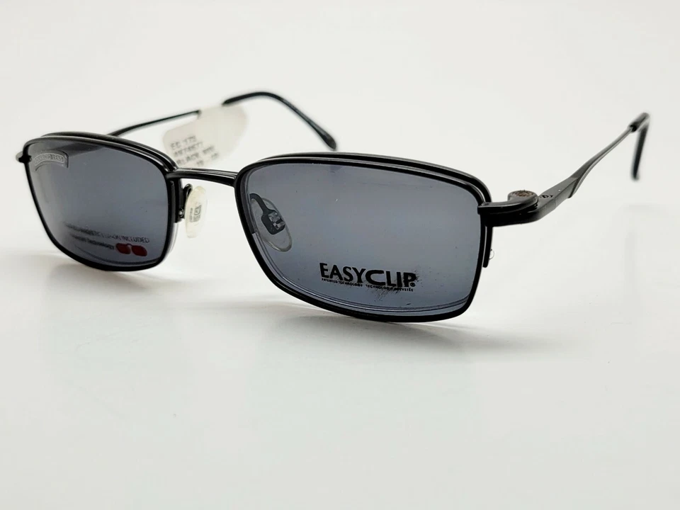 1 Unidad Nuevo EasyClip EC173 Negro 90W Monturas Anteojos 50-19-135 #522 Foto 3 de 4