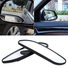 Set 4.7" Rear View Adjust Stick-on Side Wide Angle Auxiliary Blind Spot Mirrors