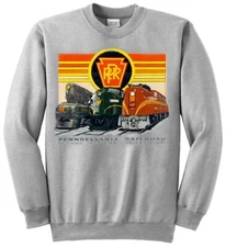 Pennsylvania Railroad Triple Header  Authentic Railroad Sweatshirt [10006]