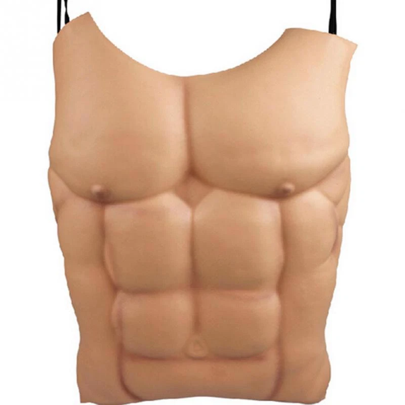 Fake Abs six Pack . Muscular Body. Abdominal Muscles. Cut