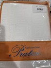 $380 Pratesi Italy NWT 2pc Euro Shams 100% Cotton White Heavy