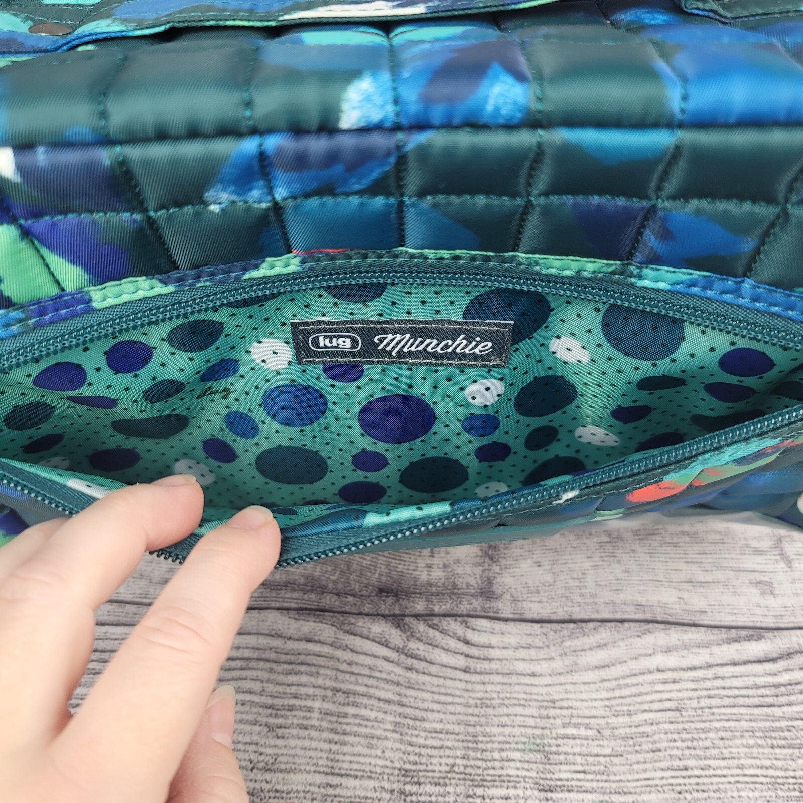 Lug Large Insulated Lunch Tote Munchie- Mystic Bloom Forest