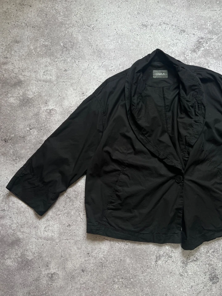 Oska Designer Cotton Blazer Avan Garde Women's size 2 - Image 2 of 4