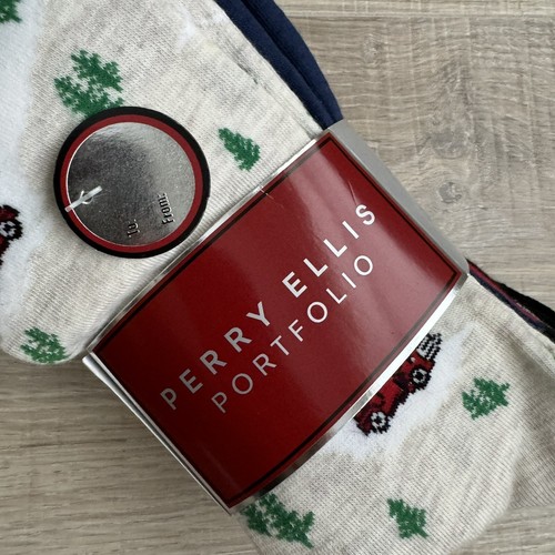 PERRY ELLIS PORTFOLIO Men 6 Pack Assorted Dress Crew Socks Sz 7-12 $32 Christmas - Picture 2 of 7