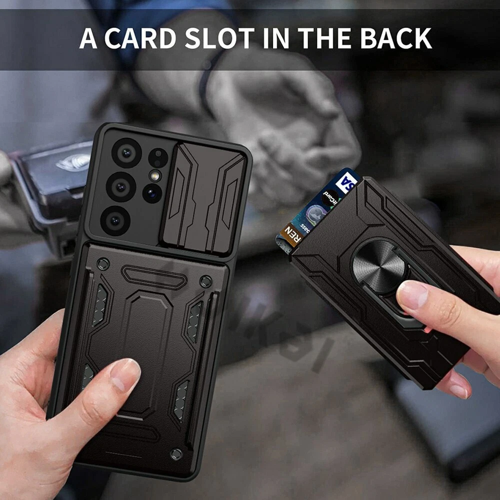 For Samsung Galaxy A71 4G Case Camera Slide Card Slot Cover Screen