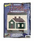 Vtg Wonder Hook Country Home Fast Rug Hooking Kit Pillow or Chair Pad 13x13 New