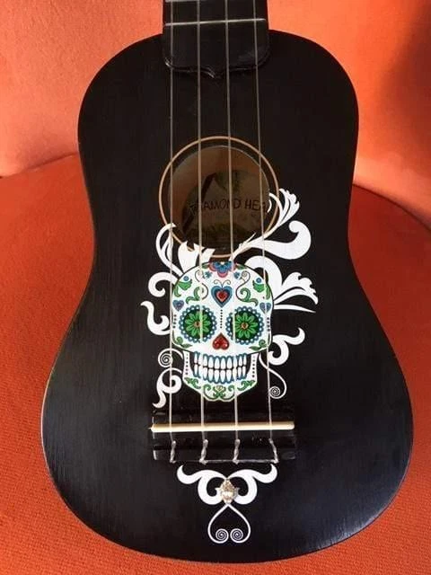 Rozanna's Sugar Skull Mariachi Ukulele - Image 4 of 4