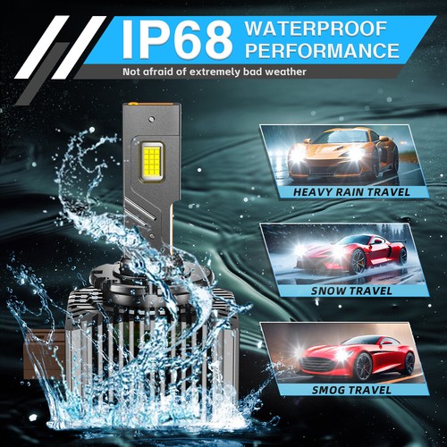 2x D1S D1R LED Headlight Bulb 6000K High Low Beam upgrade Xenon Conversion Kit - 第 4/9 張圖片