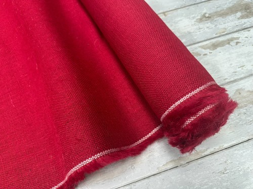 YUTE DE HESSIAN BORGOÑA 10 oz tela saqueo rojo material corredor de mesa -150 cm de ancho - Imagen 2 de 3