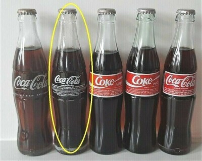 Coca Cola Flaschen 80er Griechenland griechisch WEISS ACL 250ML MIT TEXT ALTER DECKEL VOLL