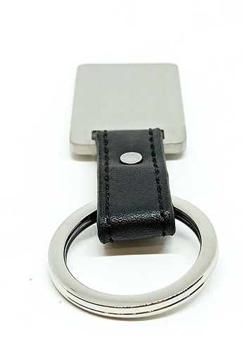PORTACHIAVI RETTANGOLO 23X38 MM IN ACCIAIO INOSSIDABILE PELLE (JYK0020) - Foto 3 di 6