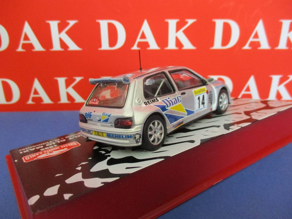 Die cast 1/43 Modellino Auto Renault Clio Maxi Rally Monte Carlo 1995 J.Ragnotti - Immagine 3 di 4
