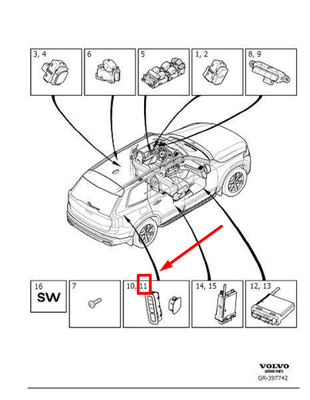 Volvo XC60 2019 interior part 39825653 GRB4660 for sale online | eBay 