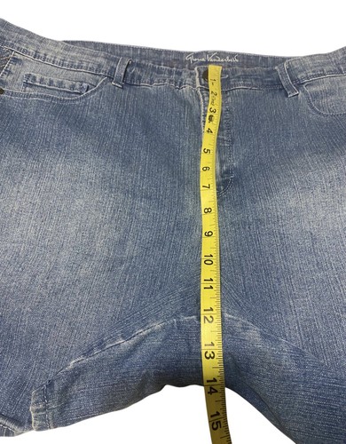 Gloria Vanderbilt pantaloncino da passeggio blu denim donna 20W - Foto 9 di 17