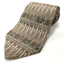 Cravatta Stafford Executive Luxury cravatta geometrica stampata a colonna in seta 59" x 4"