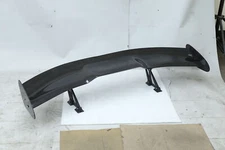Adjustable 56 Inch Carbon Fiber Rear Wing Spoiler Trunk Wide Tail JDM ABS Black