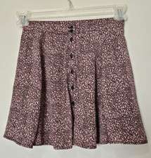 Urban Outfitters Women's Mini Skirt Size XS Pink Animal Print A-Line Mini Skirt