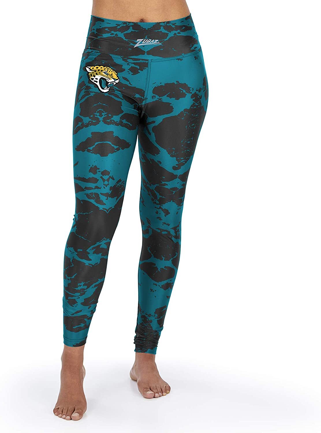 Женские леггинсы цвета лавы Zubaz Jacksonville Jaguars командного цвета