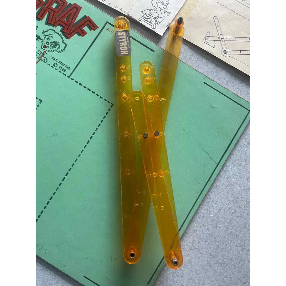 Juego de herramientas de dibujo Pant-o-Graf 1948 vintage Foto 4 de 4