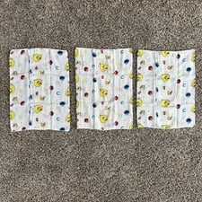 NWOT Vintage Sesame Street Cloth Diapers Lot Of 3