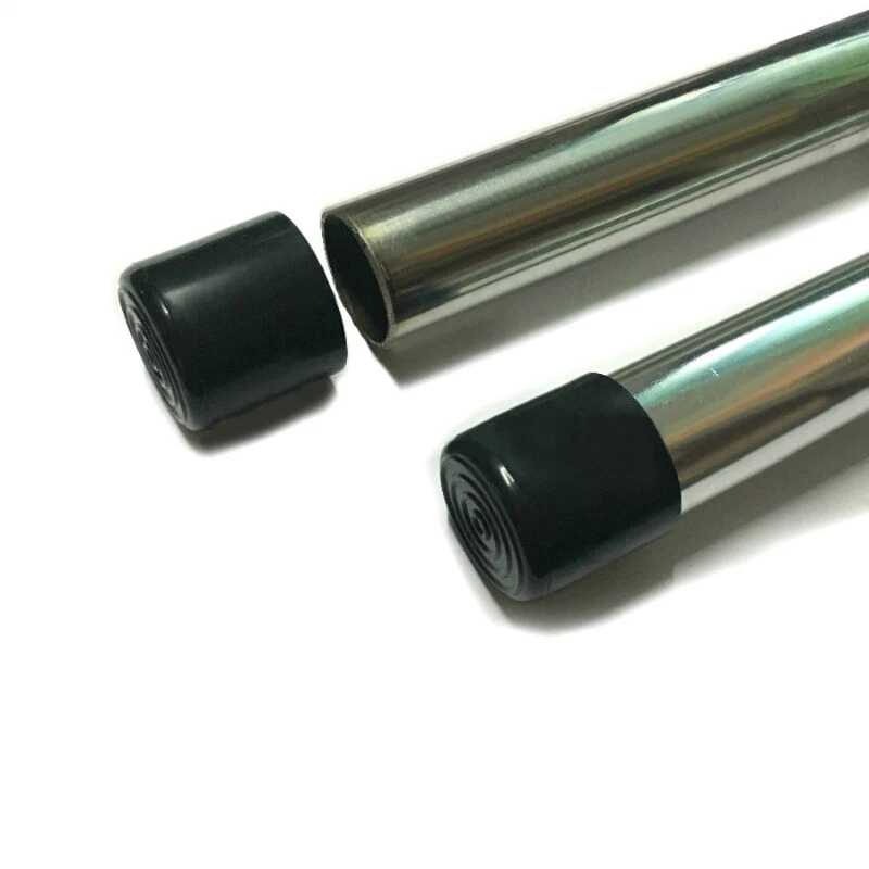 Black Chair Table Feet End Cover Caps Stick Pipe Tubing Cap PVC Rubber 6mm~63mm - Image 4 of 4