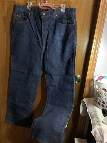 Vintage LEVI'S 517 Bootcut Orange Tab Blue Denim Jeans Sz. 44x30 - Picture 6 of 19