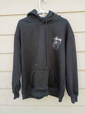 Stussy Eight 8 Ball Hoodie - Black - Medium M - Authentic - NEW