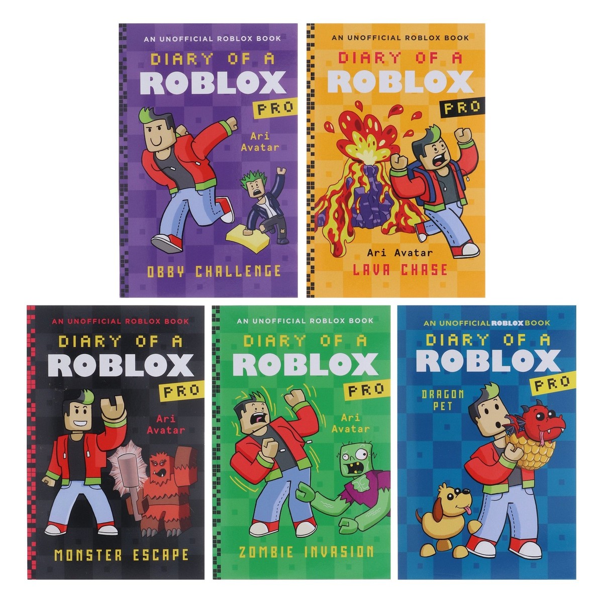 Diary of a Roblox Pro by Ari Avatar 5 Books Set - Ages 7-12