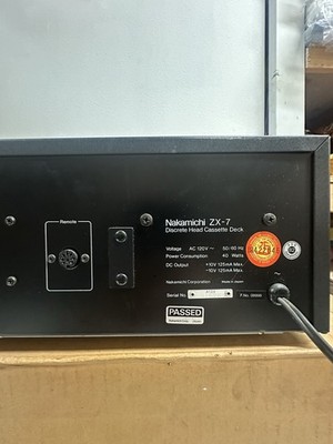 1981 Nakamichi ZX-7 Discrete Head Cassette Deck Fully Functional W 1981 Nakamichi ZX-7 Discrete Head Cassette Deck Fully Functional W