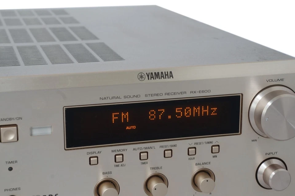 ✅Yamaha RX-E600 2.1 Stereo Receiver Natural Sound Silber✅ - Bild 4 von 4