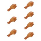 7 PCS Gebratenes Huhn Spielzeug Plastik Fleisch Hühnchen Falsches Essen