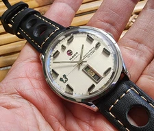 RADO GREEN HORSE DELUXE 25 JEWELS AUTOMATIC DATE SWISS MADE SS VINTAGE GENTS 2.