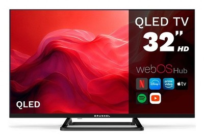 Fernseher GRUNKEL QLED-3225W 32'' QLED HD Smart TV webOS mit WiFi 3 HDMI, 2 USB