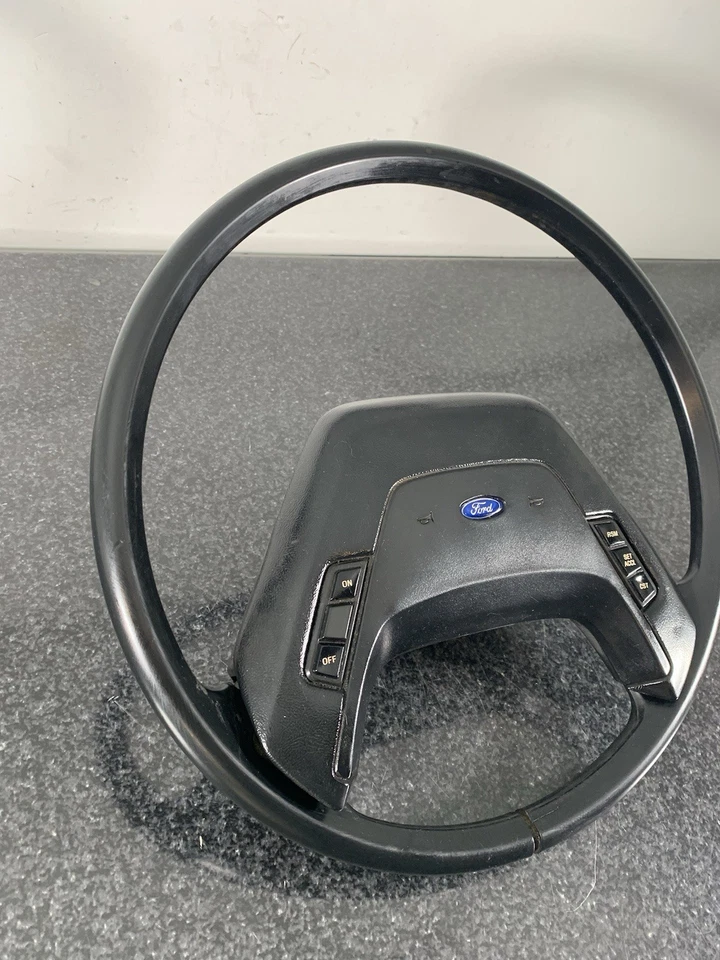 87-91 Ford Bronco F-150 F-250 Econoline XLT Steering Wheel W/Cruise Control - Image 2 of 4