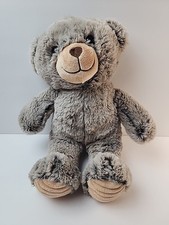 Spark Create Imagine Teddy Bear Frosted Brown Plush Stuffed Animal Ribbed Feet