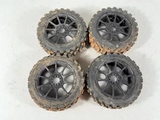 4x CRACKED Pro-Line 9067-21 Badlands MX M2 Medium All Terrain 1:8 Buggy Tires