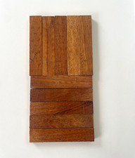Reclaimed Teak Wood Parquet Flooring Sample, SOLD AS 20 FINGER SET