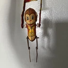 Vintage 1930's  Acrobatic Marvel Tin Litho Monkey Balancing Toy