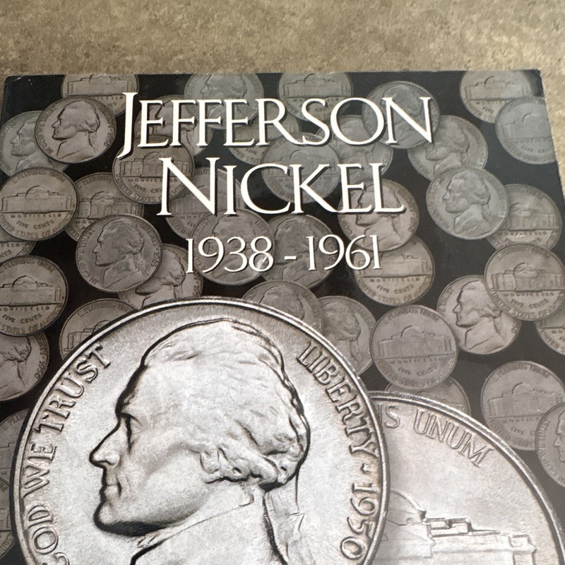 1938-1961 JEFFERSON NICKEL FOLDER COMPLETE 66 COINS NICE 50D -50-59D-58D PHOTOS!