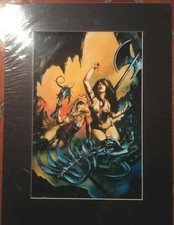 Original Vintage Kunstdruck Fantasy Art Print...