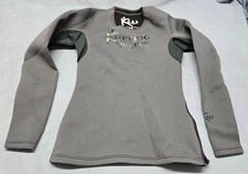 Kutting Weight Gray Sauna Shirt with Thumbholes Neoprene   M