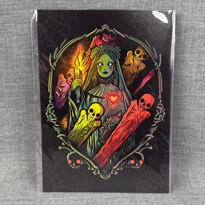 Disney WonderGround Gallery Postcard Here Comes The Bride Dave Quiggle Gothic
