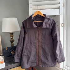 Uniqlo Dark Brown / Burgundy Rain Parka Coat Size M , Excellent Condition