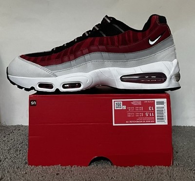 Size 11.5M- Air Max 95 Morehouse YR Black/White-Dark Team Red II7276-001