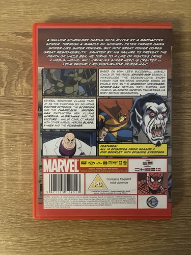 Spider-Man the Animated Series Complete Season 2, Region 2 UK DVD - Picture 4 of 6