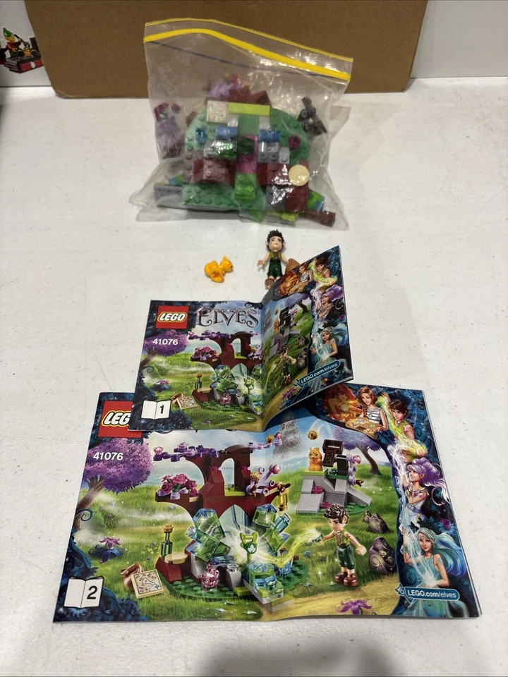 Lego Elves Farah And The Crystal Hollow #41076 Complete + Instructions Free Post - image 1 of 4