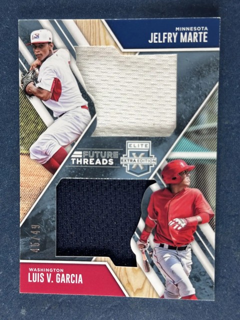 2017 Elite Extra Future Jelfry Marte/Luis V. Garcia Trikot Zwillinge /49