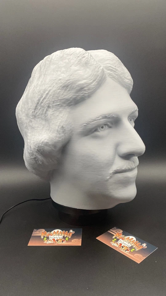 Larry Bird Bust Headphone Stand - NBA Celtics PC Holder - Paintable Bust Gift - Image 3 of 4