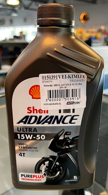 Shell Advance Ultra 4T 15W-50 Full Synthetic Motorcycle Engine Oil 1L