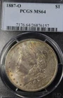 1887-O Morgan Dollar PCGS MS64 toning